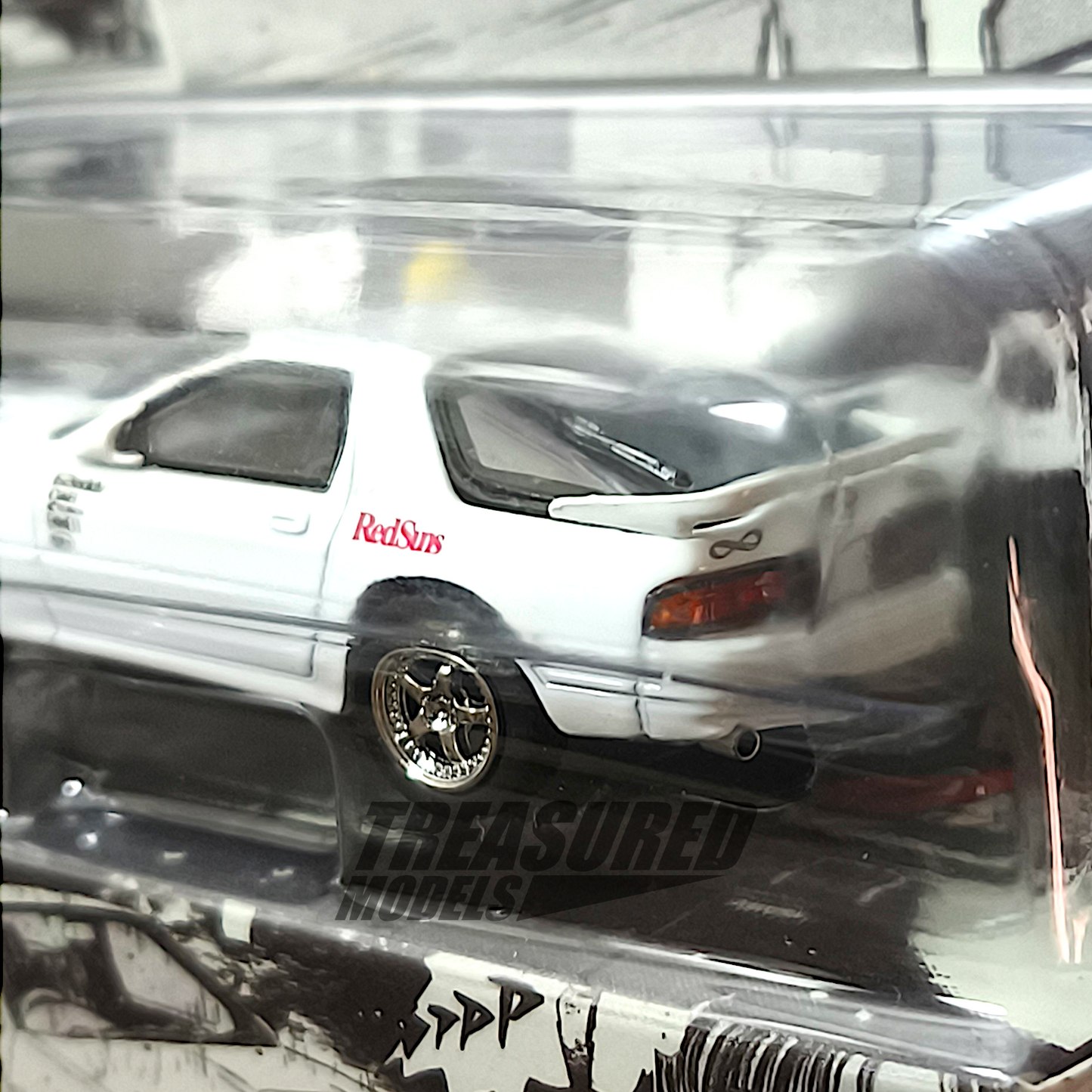 Hobby Japan Mazda RX-7 FC3S RedSuns INITIAL D Ryosuke Takahashi VS Takumi Fujiwara Blister Packaging HJDMD003A 1/64 Diecast
