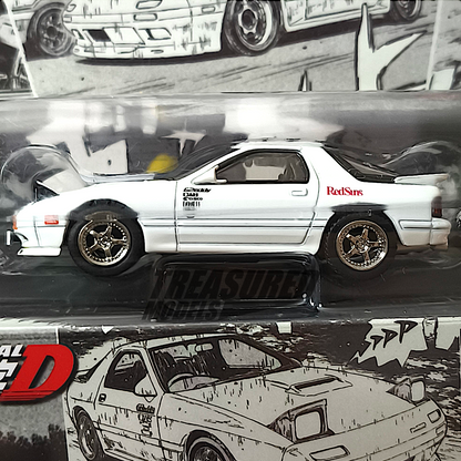 Hobby Japan Mazda RX-7 FC3S RedSuns INITIAL D Ryosuke Takahashi VS Takumi Fujiwara Blister Packaging HJDMD003A 1/64 Diecast
