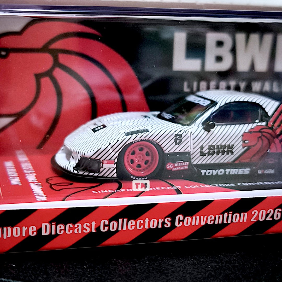 CHASE! INNO64 Mazda RX-7 FD3S LB-Super Silhouette Inno x Blackcrow SDCC  2026 IN64-LBWKRX7-15-SDCC26 1/64 Diecast