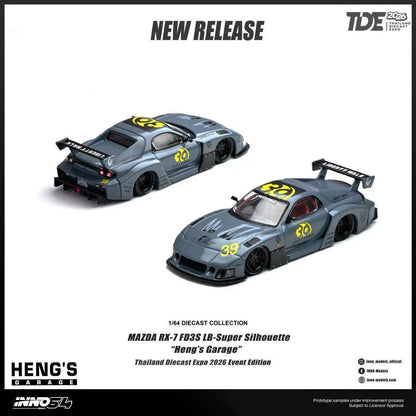 Inno64 Mazda RX-7 FD3S LB-Super Silhouette Heng's Garage TDE 2026 Event Edition 1/64 Diecast