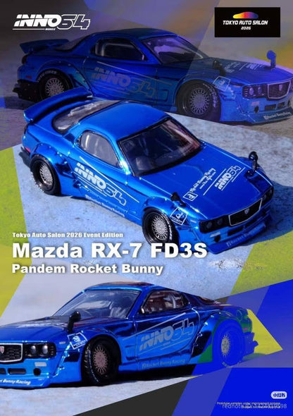 [TAS2026] Inno64 Mazda RX-7 FD3S Pandem Rocket Tokyo Auto Ssalon 2026 Event Edition TAS 2026 1/64 Diecast