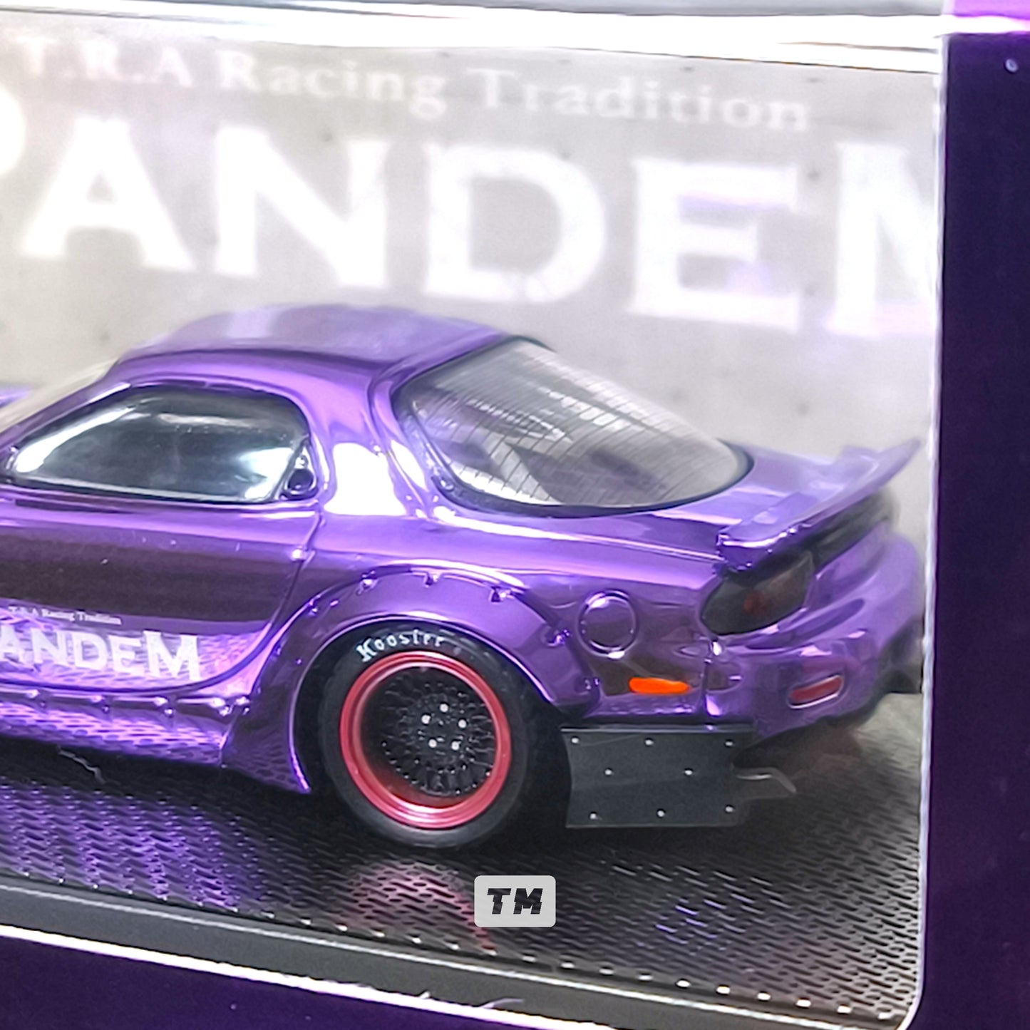 Inno64 Mazda RX-7 FD3S Pandem Rocket Bunny Boss Wide Body Kit Chrome Purple IAM 2025 1/64 Diecast