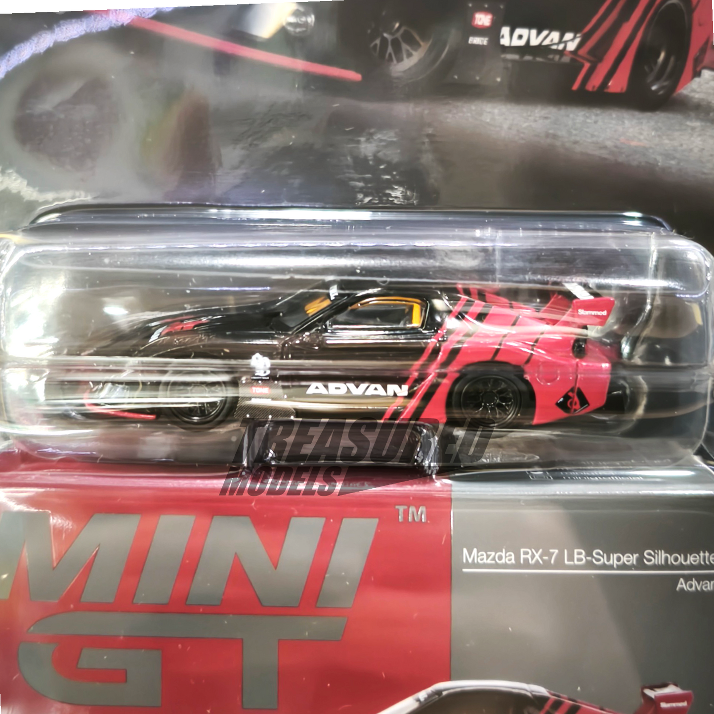 Mini GT Mazda RX-7 LB-Super Silhouette Advan (Blister Packaging) MGT00983 1/64 Die Cast