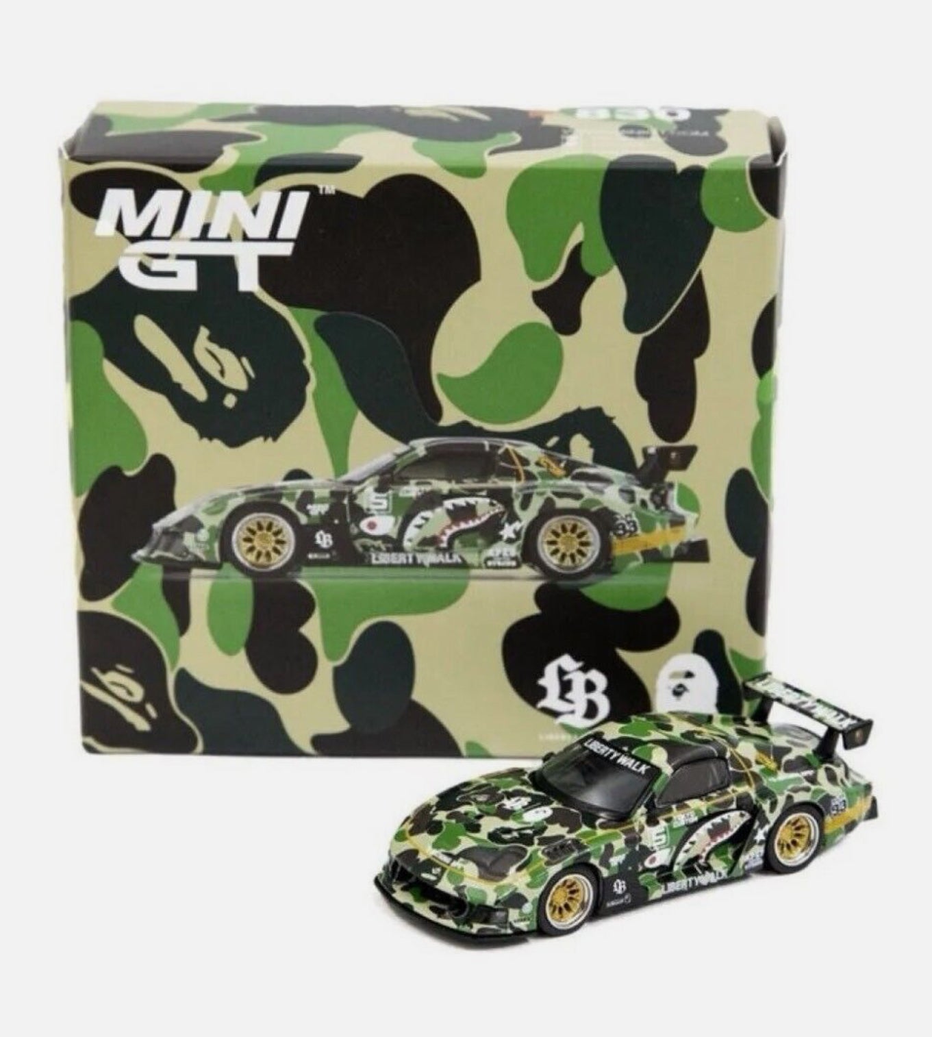 Mini GT Mazda RX-7 LB-Super Silhouette LBWK A Bathing Ape