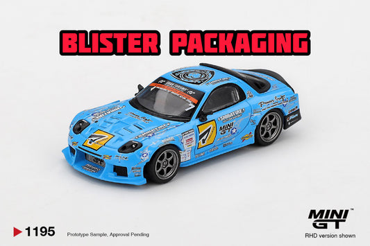 [Pre-Order] Mini GT Mazda RX-7 RE-Amemiya 2025 D1GP Blister Packaging MGT01195BL 1/64 Diecast