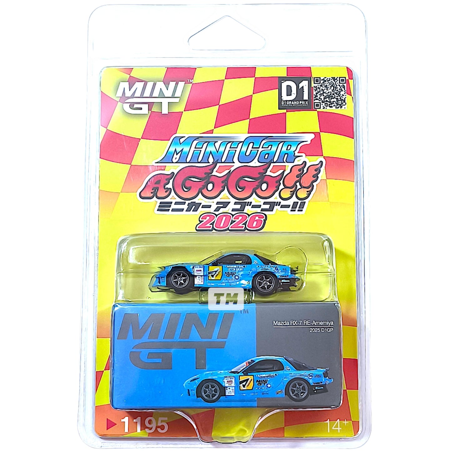 Mini GT Minicar A Go Go 2026 Event Exclusive Mini GT 2-Set Pcs Mazda RX-7 & Nissan S15 LBWK Blister Packaging MGT01157BL2 MGT01195BL2