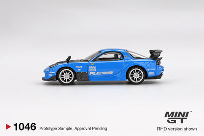 Mini GT Mazda RX-7 RE-Amemiya 20B NA 3ROTOR-7 “Ama-san Go” MGT01046 1/64 Die Cast