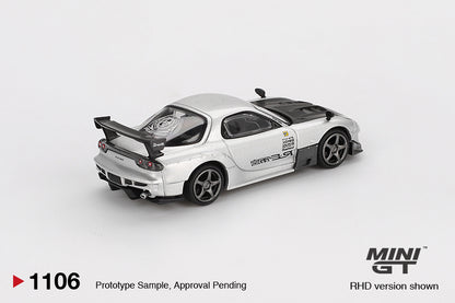 *Pre-Order* Mini GT Mazda RX-7 RE-Amemiya Silver Metallic Blister Packaging MGT01106 1/64 Diecast