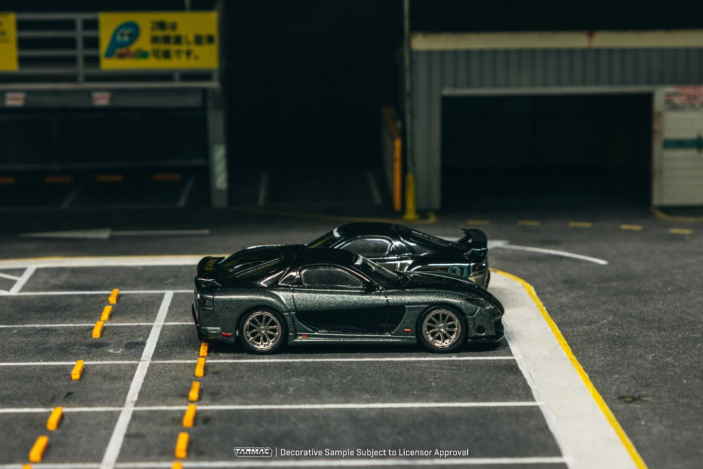 Tarmac Works Mazda RX-7 VeilSide Fortune7 Grey Metallic Black 1/64 Diecast
