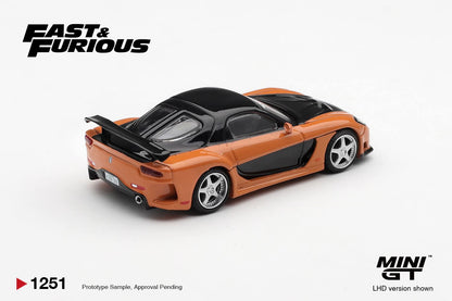 [Pre-Order] Mini GT Mazda RX-7 VeilSide Fortune The Fast and the Furious Tokyo Drift Han Seoul-Oh MGT01251BL 1/64 Diecast