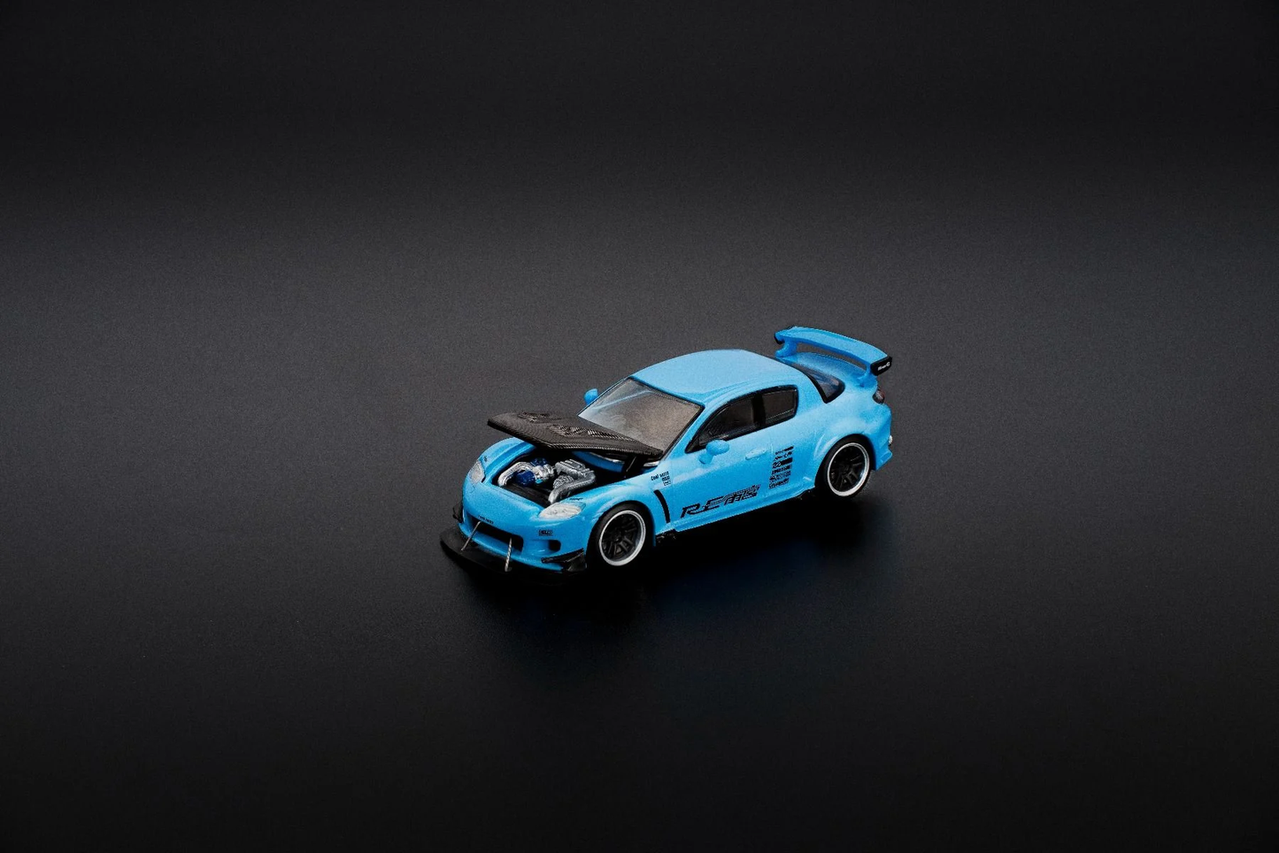 Pop Race Mazda RX-8 RE-Amemiya Light Blue PR640270 1/64 Diecast