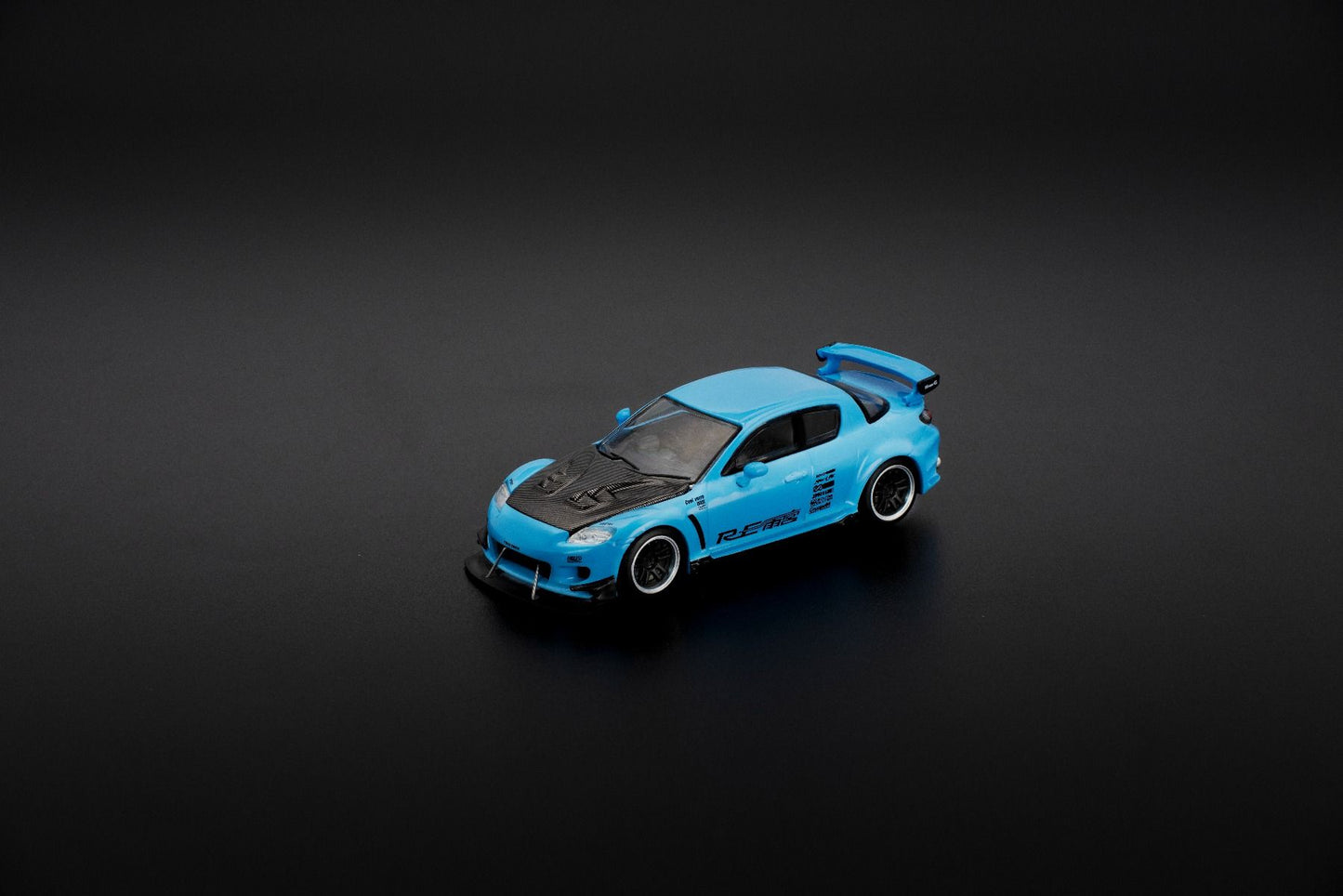 Pop Race Mazda RX-8 RE-Amemiya Light Blue PR640270 1/64 Diecast
