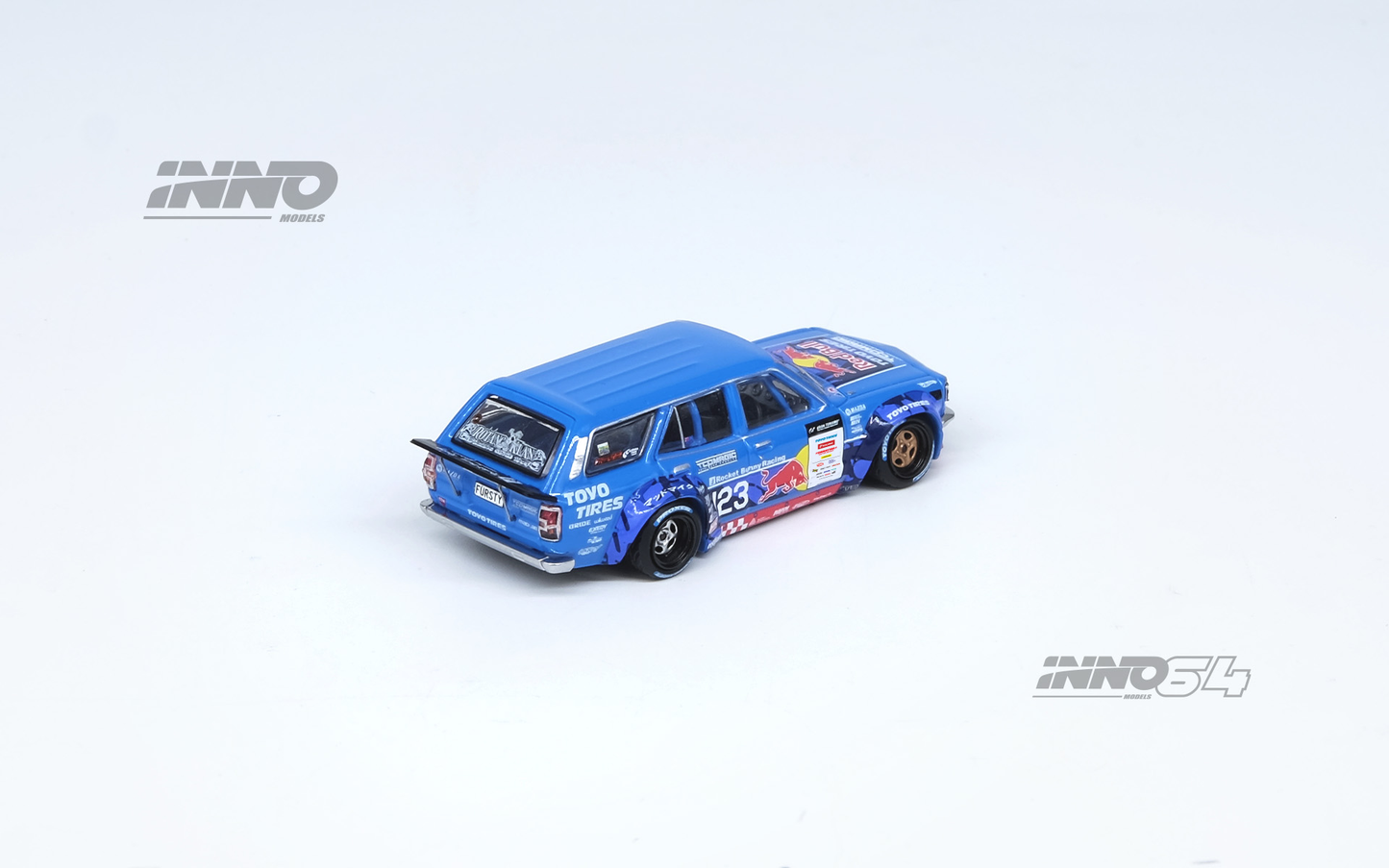 Inno64 Mazda RX3 Station Wagon Mad Mike 1976 D1GP Series 2024 1/64 Die Cast