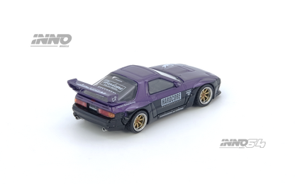 *Pre-Order* Inno64 Mazda RX7 FC3S Pandem Rocket Bunny Purple IN64-RX7FCP-PB 1/64 Die Cast