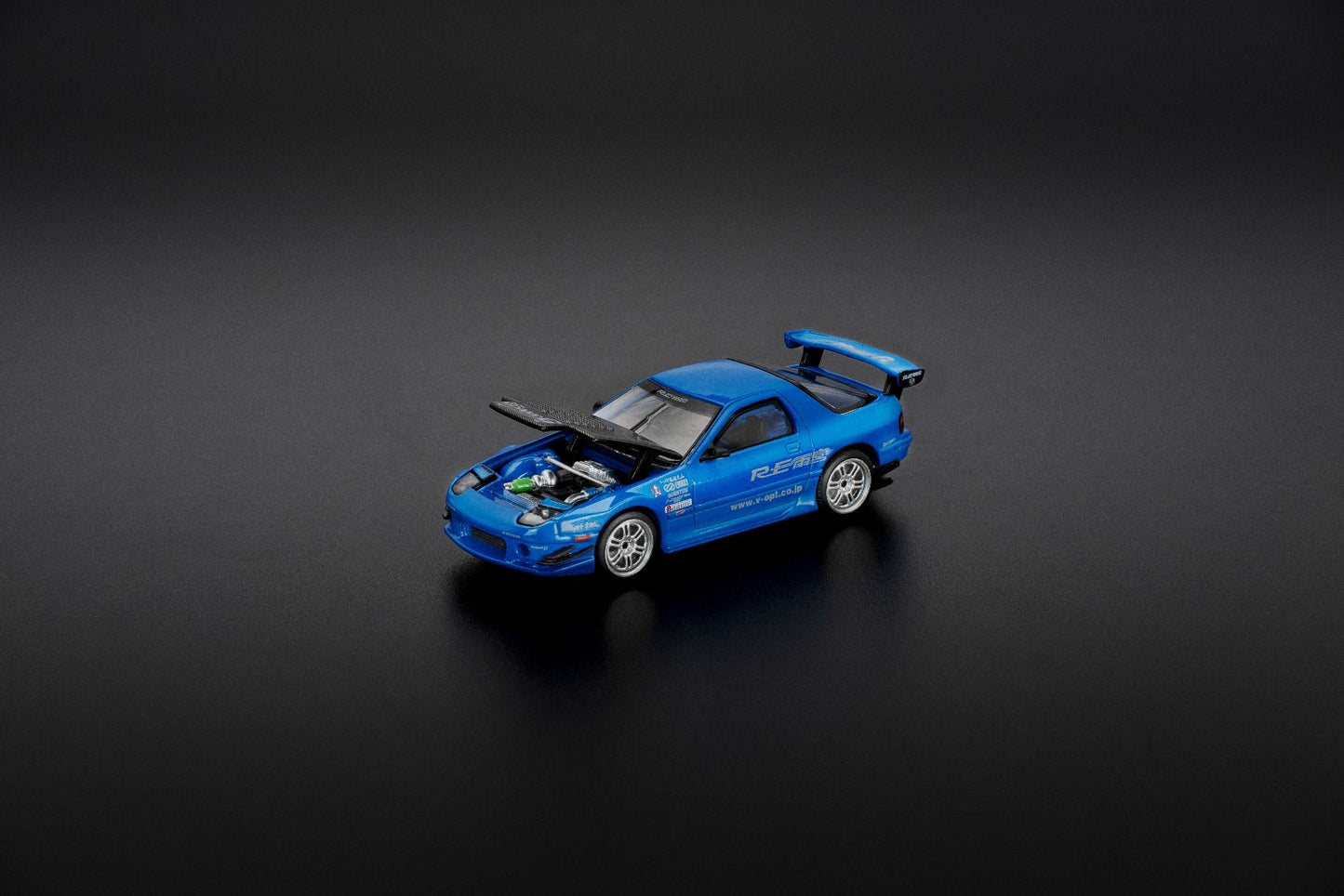 Pop Race Mazda RX7 FC3S RE-Amemiya Blue PR640290 1/64 Diecast