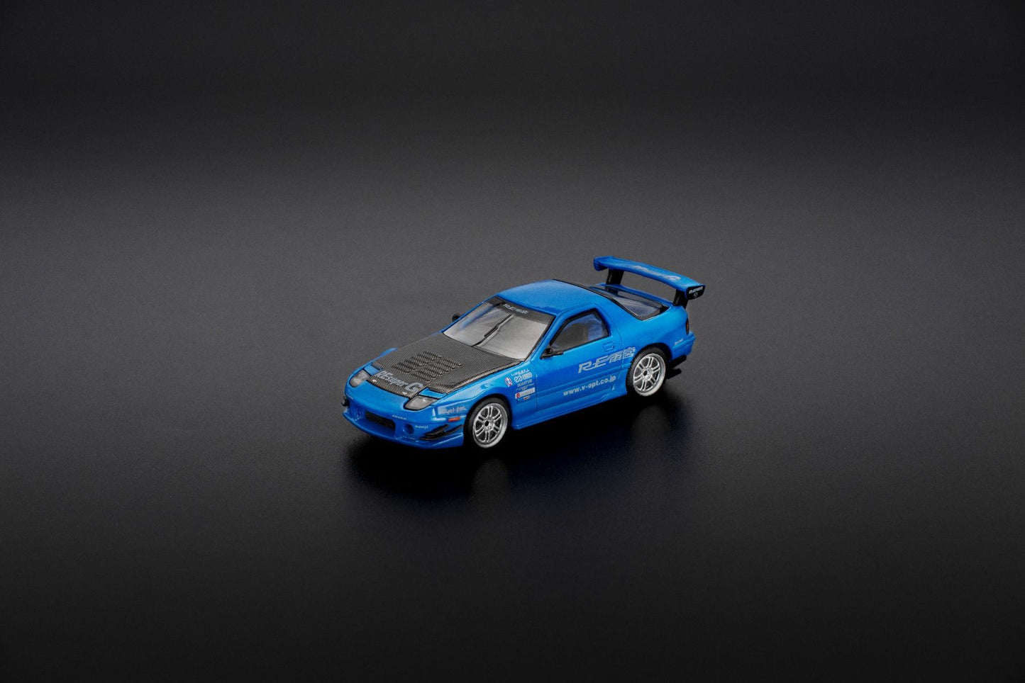 Pop Race Mazda RX7 FC3S RE-Amemiya Blue PR640290 1/64 Diecast