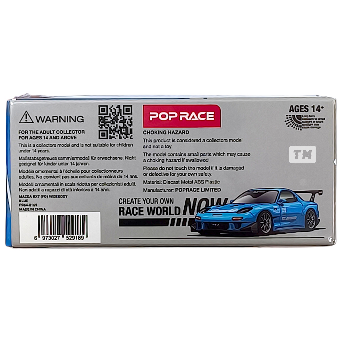 Pop Race Mazda RX7 RE-Amemiya Widebody TASKL 2024 PR640169 1/64 Diecast