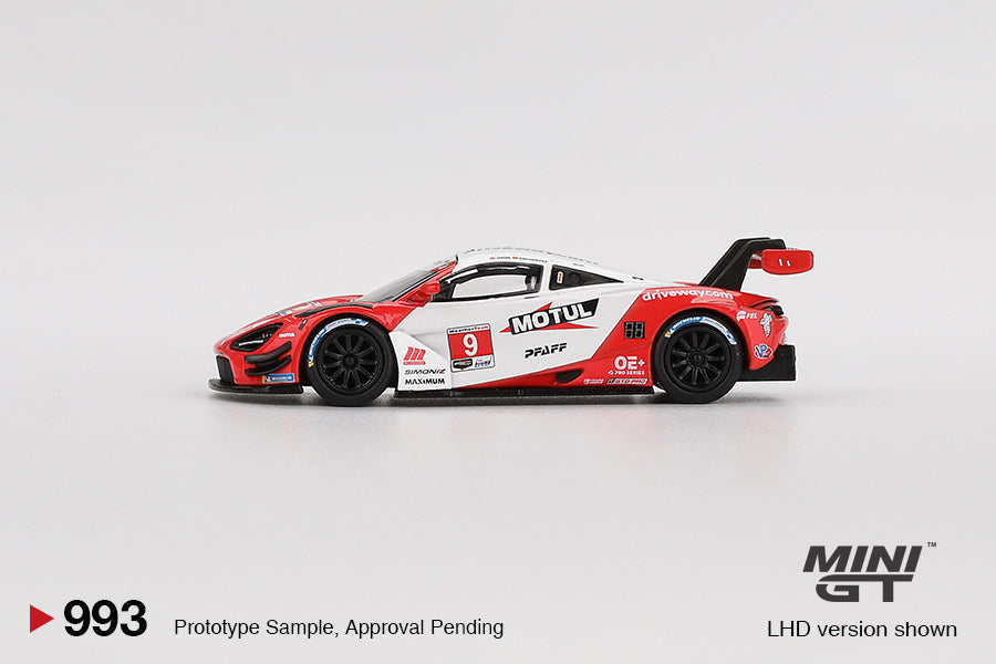 Mini GT McLaren 720S GT3 Evo Pfaff Motorsports 2024 IMSA Laguna Seca MGT00993 1/64 Diecast