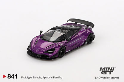Mini GT McLaren 720S LB★Works Purple MGT00841 1/64 Diecast