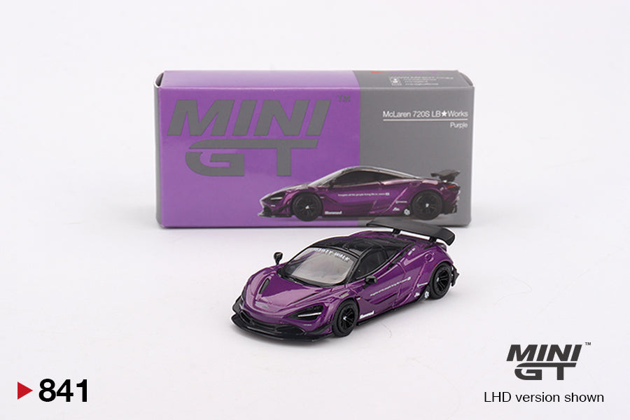 Mini GT McLaren 720S LB★Works Purple MGT00841 1/64 Diecast
