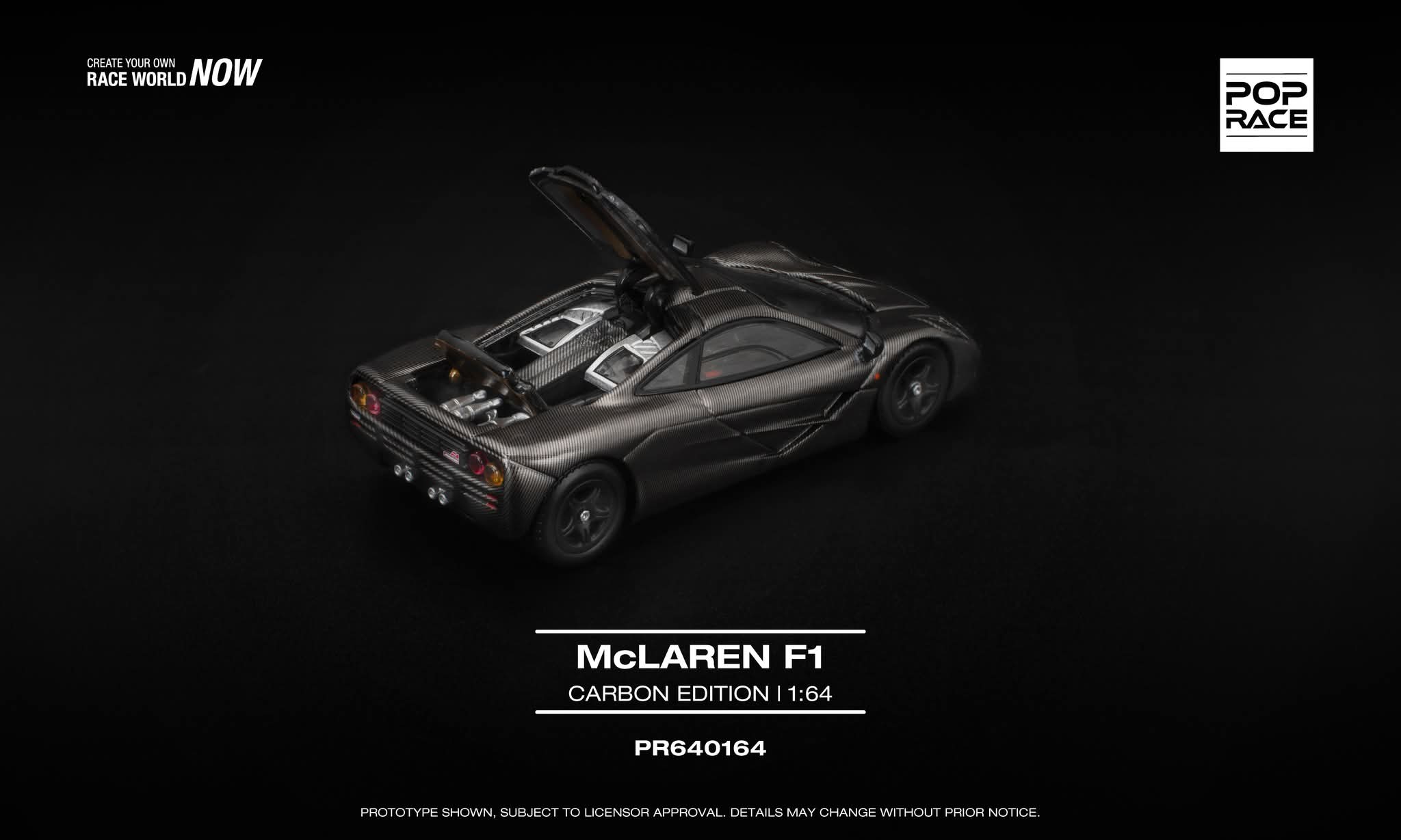 Pre-Order* Pop Race McLaren F1 Carbon Edition PR640164 1/64