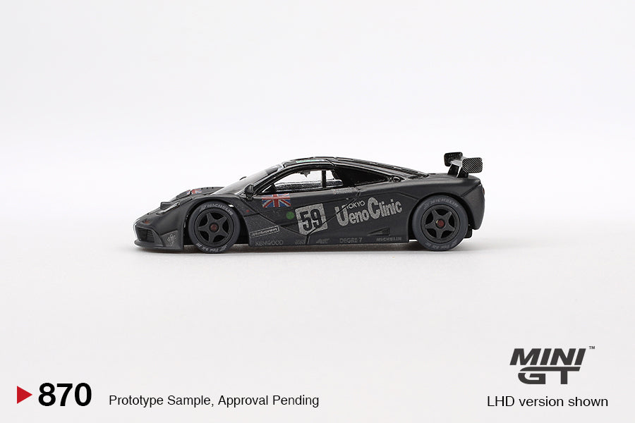 Mini GT McLaren F1 GTR #59 1995 Le Mans 24Hr Winner Post-Race Weathered MGT00870 1/64 Die Cast