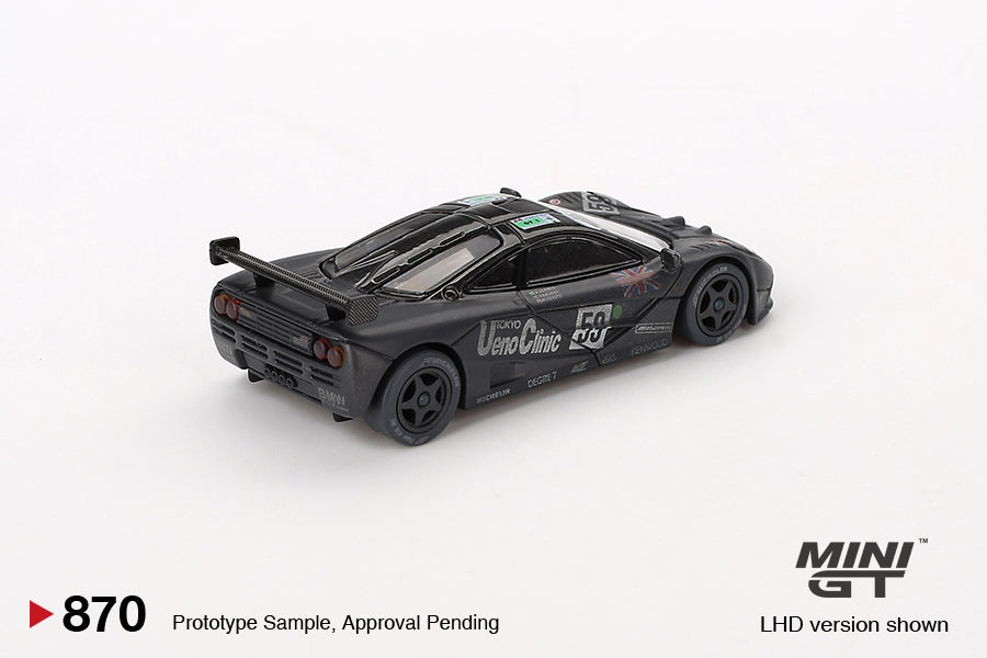 Mini GT McLaren F1 GTR #59 1995 Le Mans 24Hr Winner Post-Race Weathered MGT00870 1/64 Die Cast