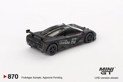 Mini GT McLaren F1 GTR #59 1995 Le Mans 24Hr Winner Post-Race Weathered MGT00870 1/64 Die Cast