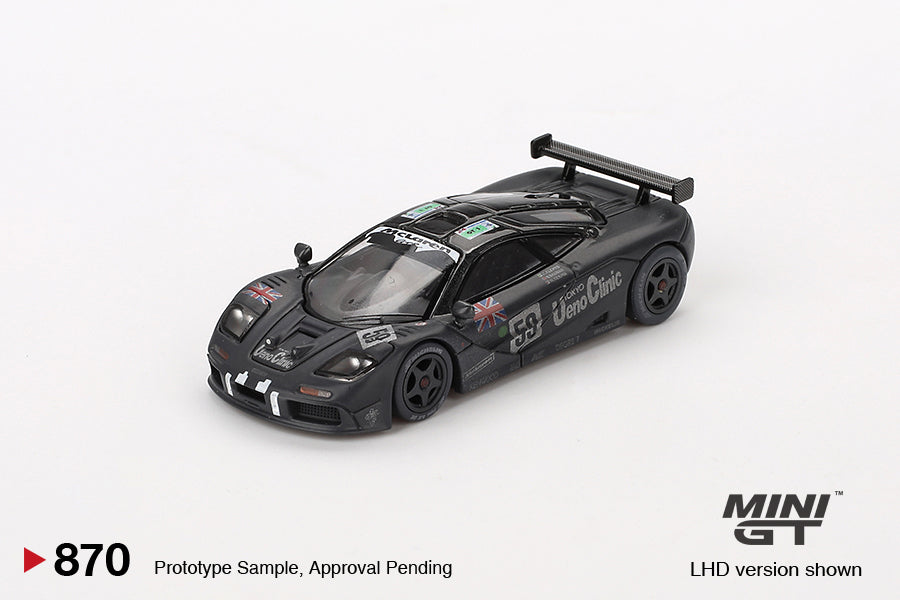 Mini GT McLaren F1 GTR #59 1995 Le Mans 24Hr Winner Post-Race Weathered MGT00870 1/64 Die Cast