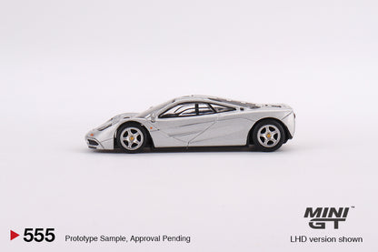 Mini GT McLaren F1 Magnesium Silver MGT00555 1/64 Die Cast