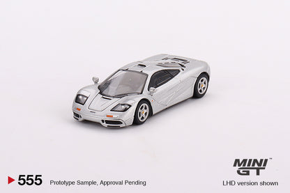 Mini GT McLaren F1 Magnesium Silver MGT00555 1/64 Die Cast