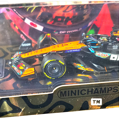 Mini Champs 64 McLaren MCL39 #4 Lando Norris Gold Helmet Championship Race Cool Car Show 2026 China Event Exclusive1/64 Diecast