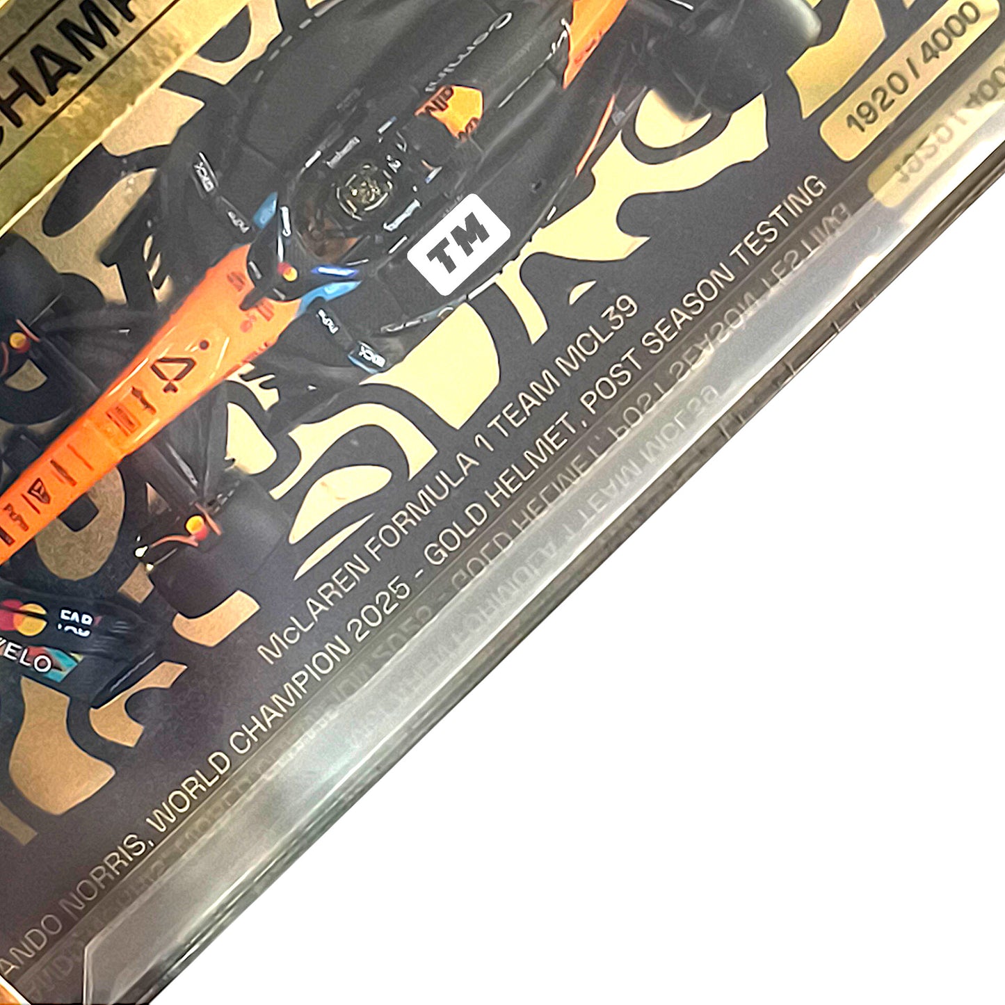 Mini Champs 64 McLaren MCL39 #4 Lando Norris Gold Helmet Championship Race Cool Car Show 2026 China Event Exclusive1/64 Diecast