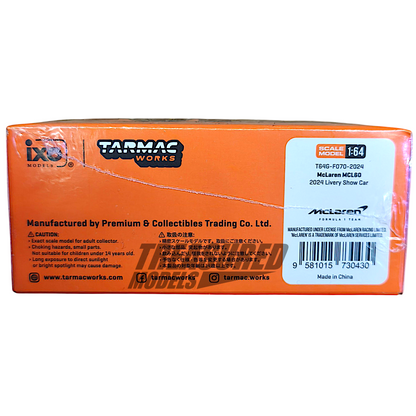 Tarmac Works McLaren MCL60 2024 Livery Show Car T64G-F070-2024 1/64 Diecast