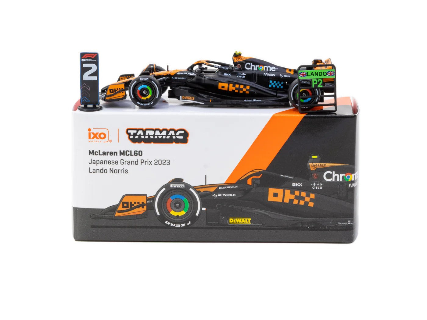 Tarmac Works McLaren MCL60 Japanese Grand Prix 2023 #4 Lando Norris T64G-F070-LN3 1/64 Diecast
