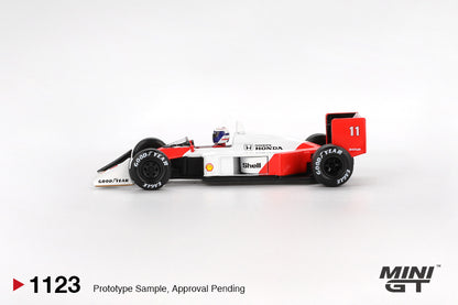 *Pre-Order* Mini GT McLaren MP4-4 #11 Alain Prost 1988 Japanese Grand Prix 2nd Place MGT01123 1/64 Die Cast
