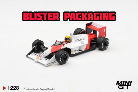 [Pre-Order] Mini GT McLaren MP4-4 #12 Ayrton Senna 1988 Canadian Grand Prix Winner Blister Packaging MGT01228BL 1/64 Diecast