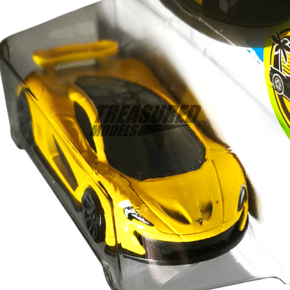 Hot Wheels McLaren P1 Volcano Yellow 2016 Main Line HW Exotics 1/64 Die Cast