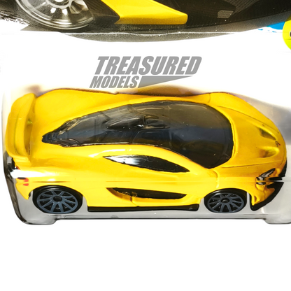 Hot Wheels McLaren P1 Volcano Yellow 2016 Main Line HW Exotics 1/64 Die Cast