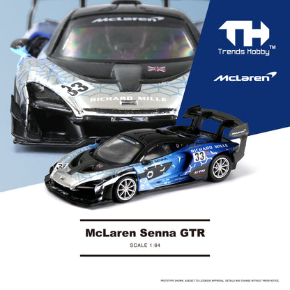 Trends Hobby McLaren Senna GTR Blue HEC2025 1/64 Diecast