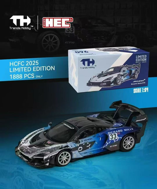 Trends Hobby McLaren Senna GTR Blue HEC2025 1/64 Diecast