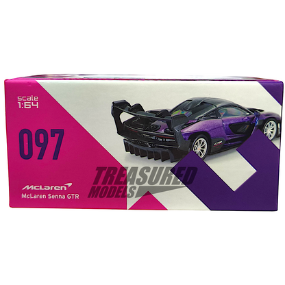 Trends Hobby McLaren Senna GTR Chameleon Purple HEC2025 1/64 Diecast