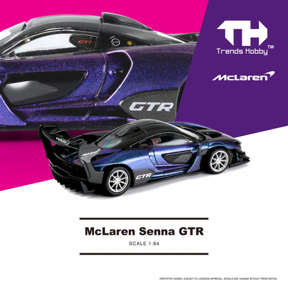 Trends Hobby McLaren Senna GTR Chameleon Purple HEC2025 1/64 Diecast
