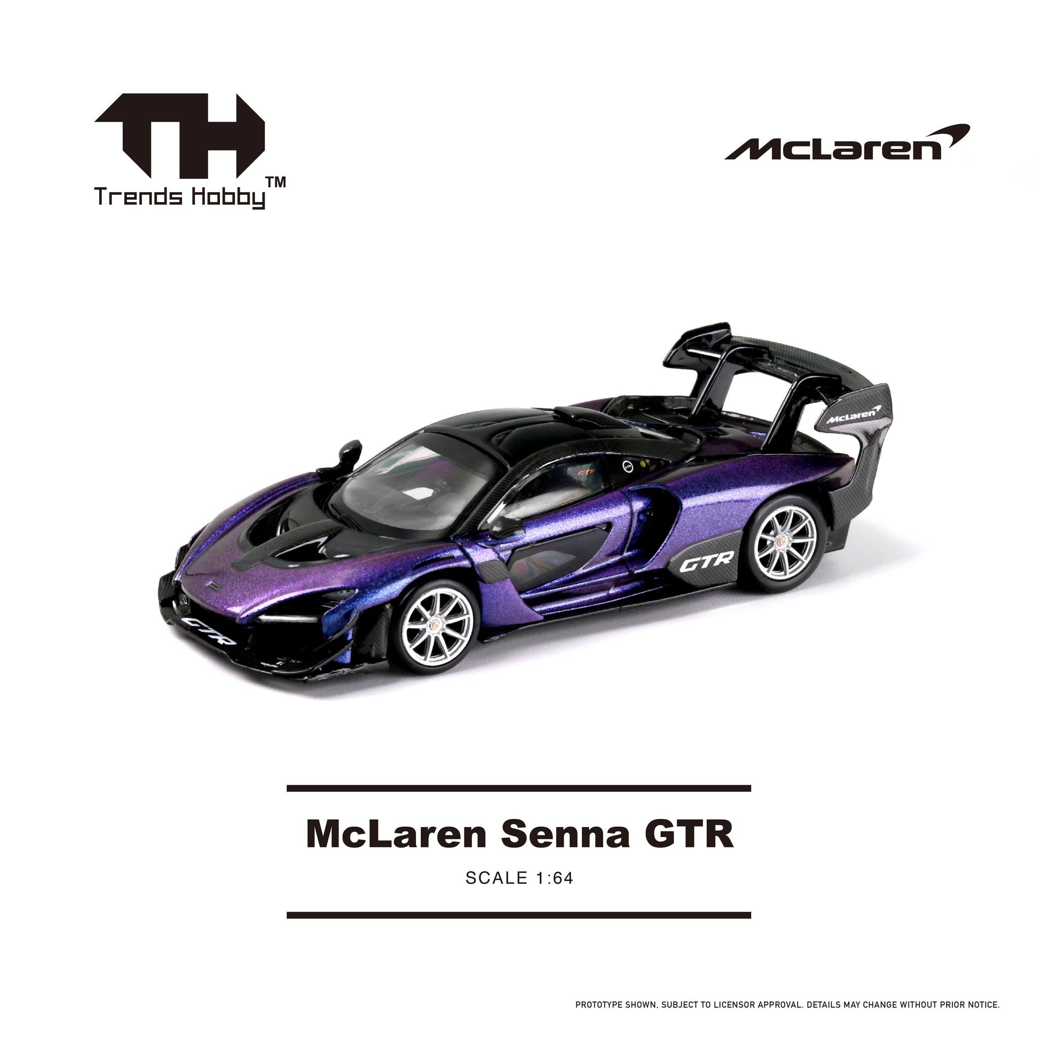 Trends Hobby McLaren Senna GTR Chameleon Purple HEC2025 1/64