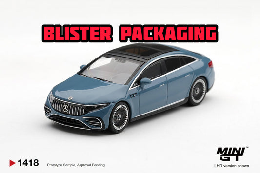 [PRE-ORDER] MINI GT Mercedes-AMG EQS 53 Blue Blister Packaging MGT01418-BL 1/64 Diecast