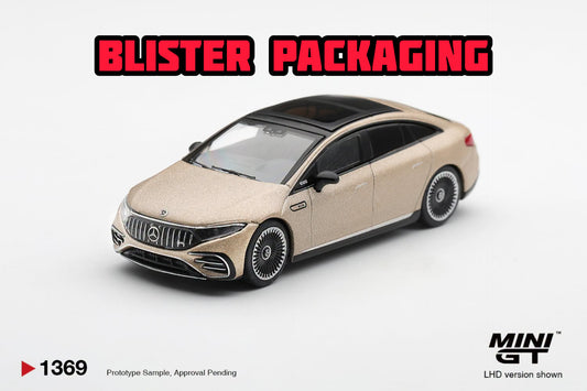 [Pre-Order] Mini GT Mercedes-AMG EQS 53 Gold Blister Packaging MGT01369-BL 1/64 Diecast