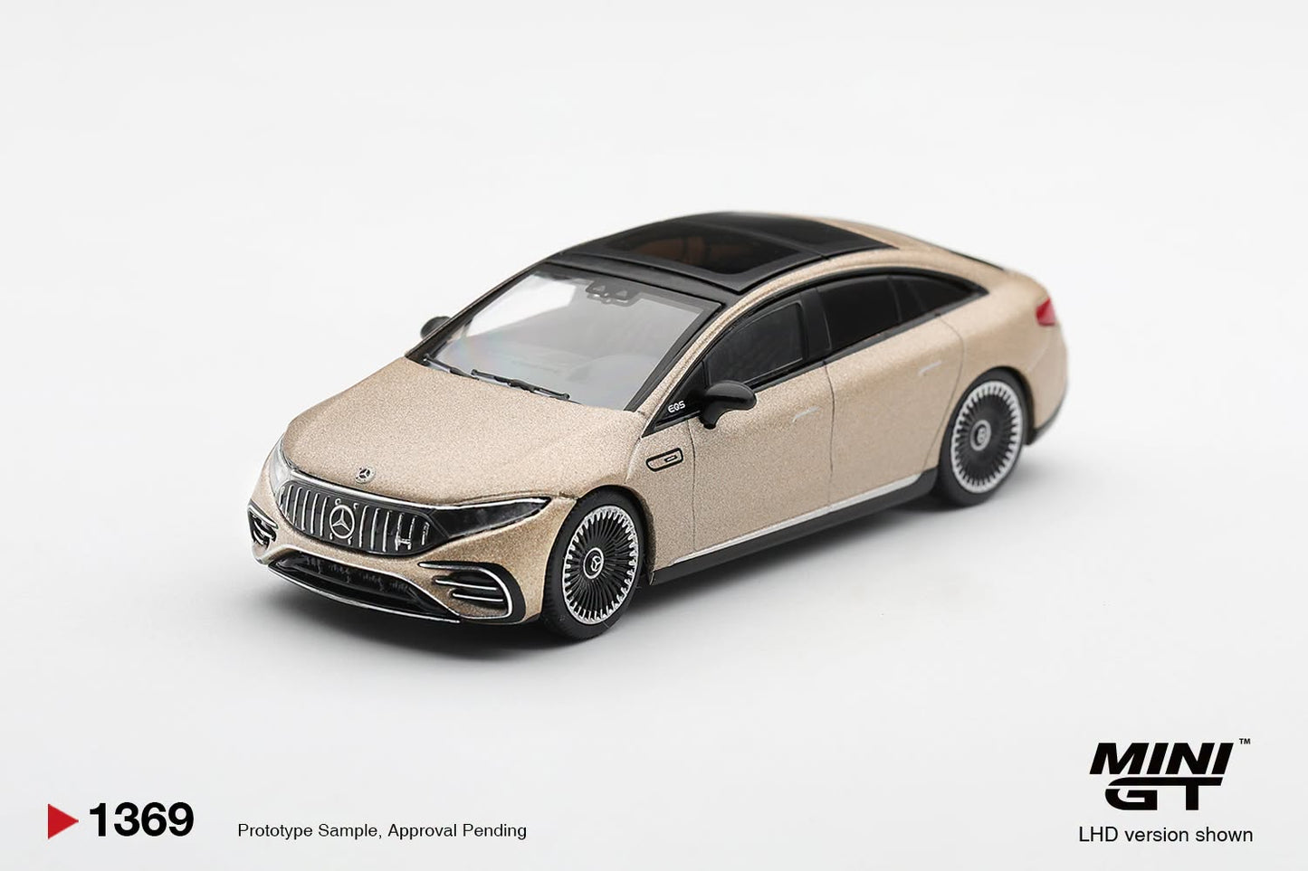 [Pre-Order] Mini GT Mercedes-AMG EQS 53 Gold MGT01369 1/64 Diecast