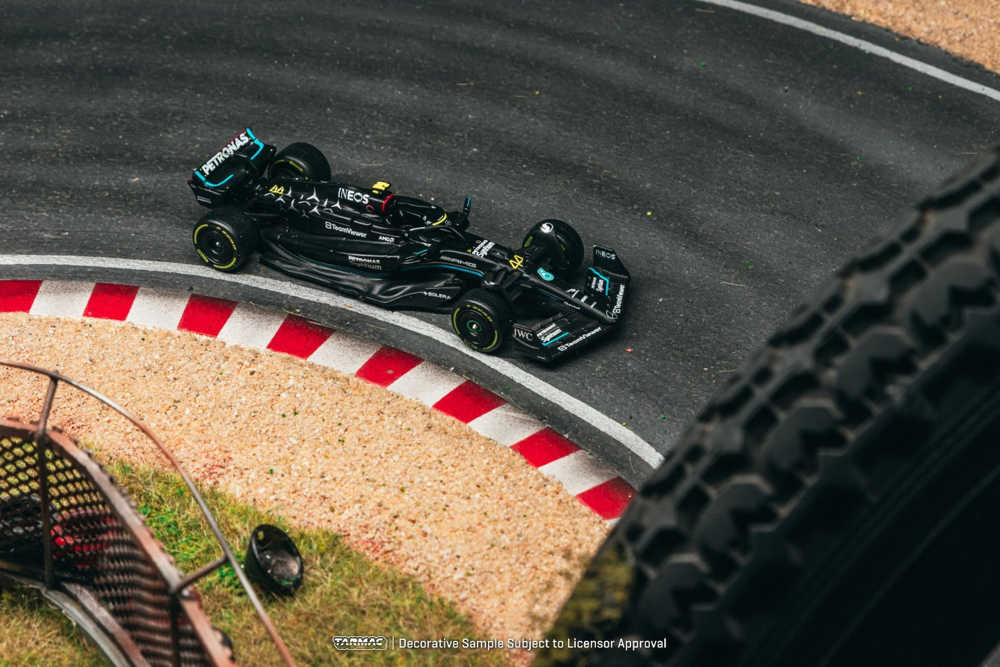 Tarmac Works Mercedes-AMG F1 W14 E Performance Italian Grand Prix 2023 #44 Lewis Hamilton T64G-F064-LH3 1/64 Diecast