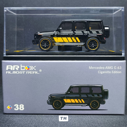 CHASE! Almost Real AR Box Mercedes-AMG G 63 2020 Cigarete Edition Gold Black 38 620804001 1/64 Diecast