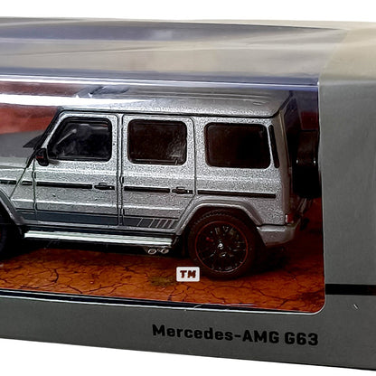 Tarmac Works Mercedes-AMG G 63 Matte Gray T64R-040-GR 1/64 Diecast